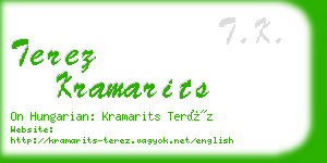 terez kramarits business card